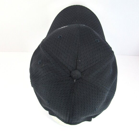 First Quality Embroidered Logo Men's Navy Blue Adjustable Strap Back Cap Hat - Picture 5 of 8